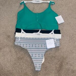 Tranquil & True Bra And Thong Set
